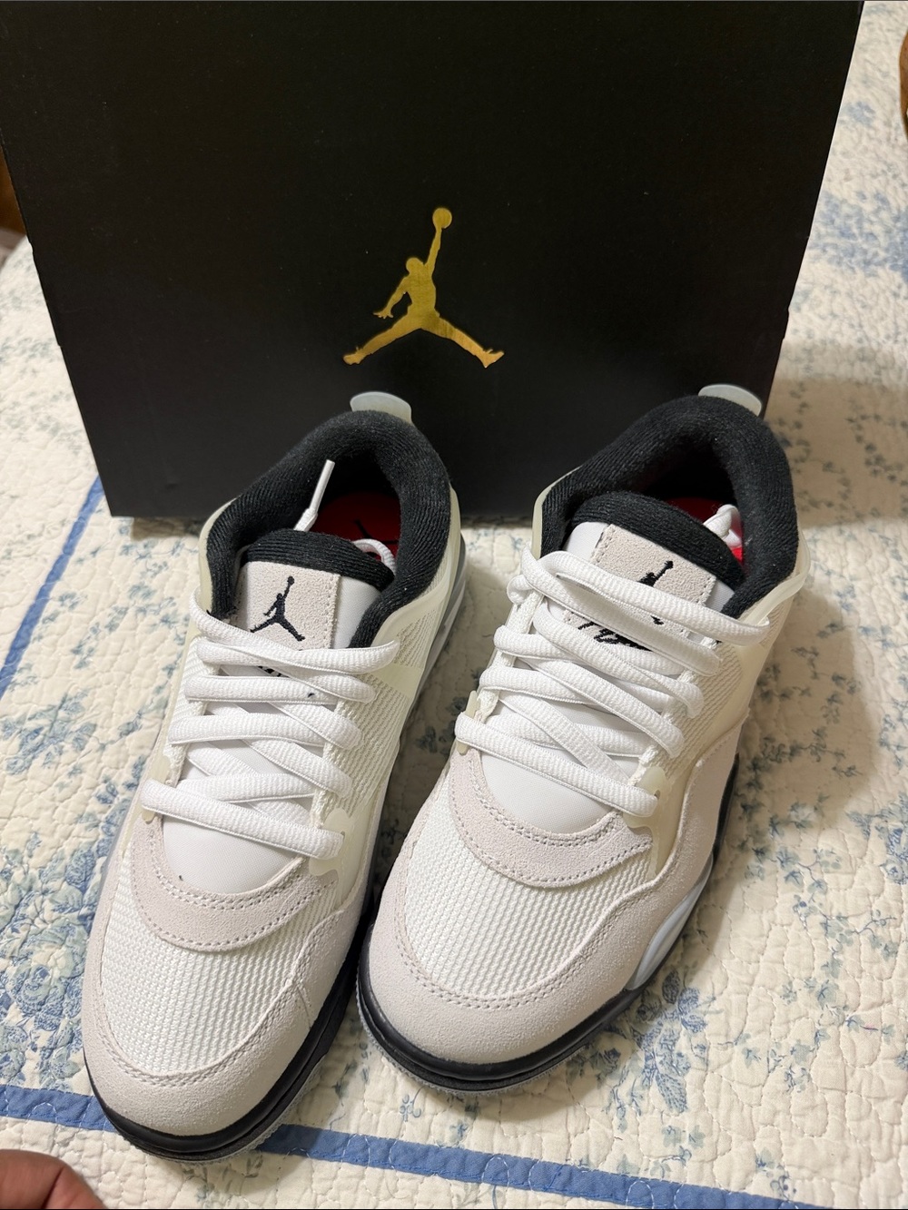 Jordan Low-Top Sneakers in White and Black